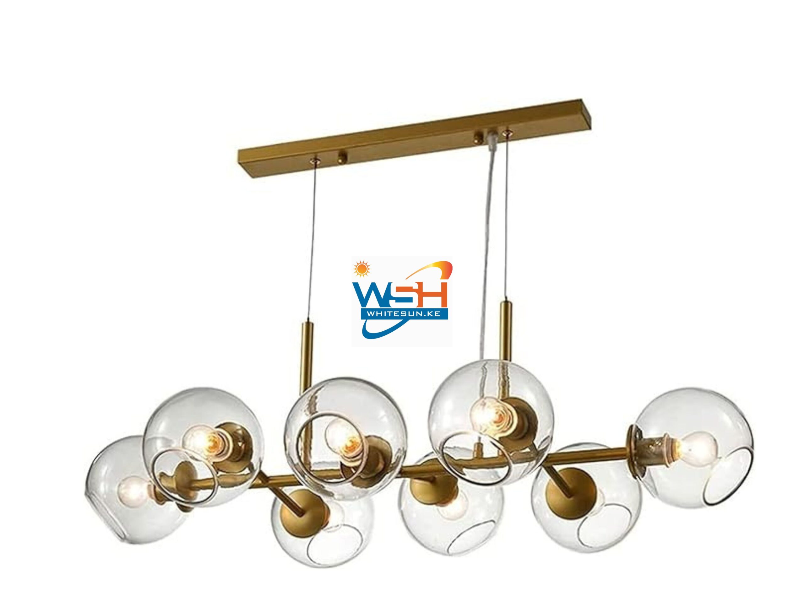 Chandeliers,E14 Pendant Light Pendant Lamp Creative Pendant Lamp Transparent Glass Ball Lampshade Hanging Lamp Atmosphere Chandelier