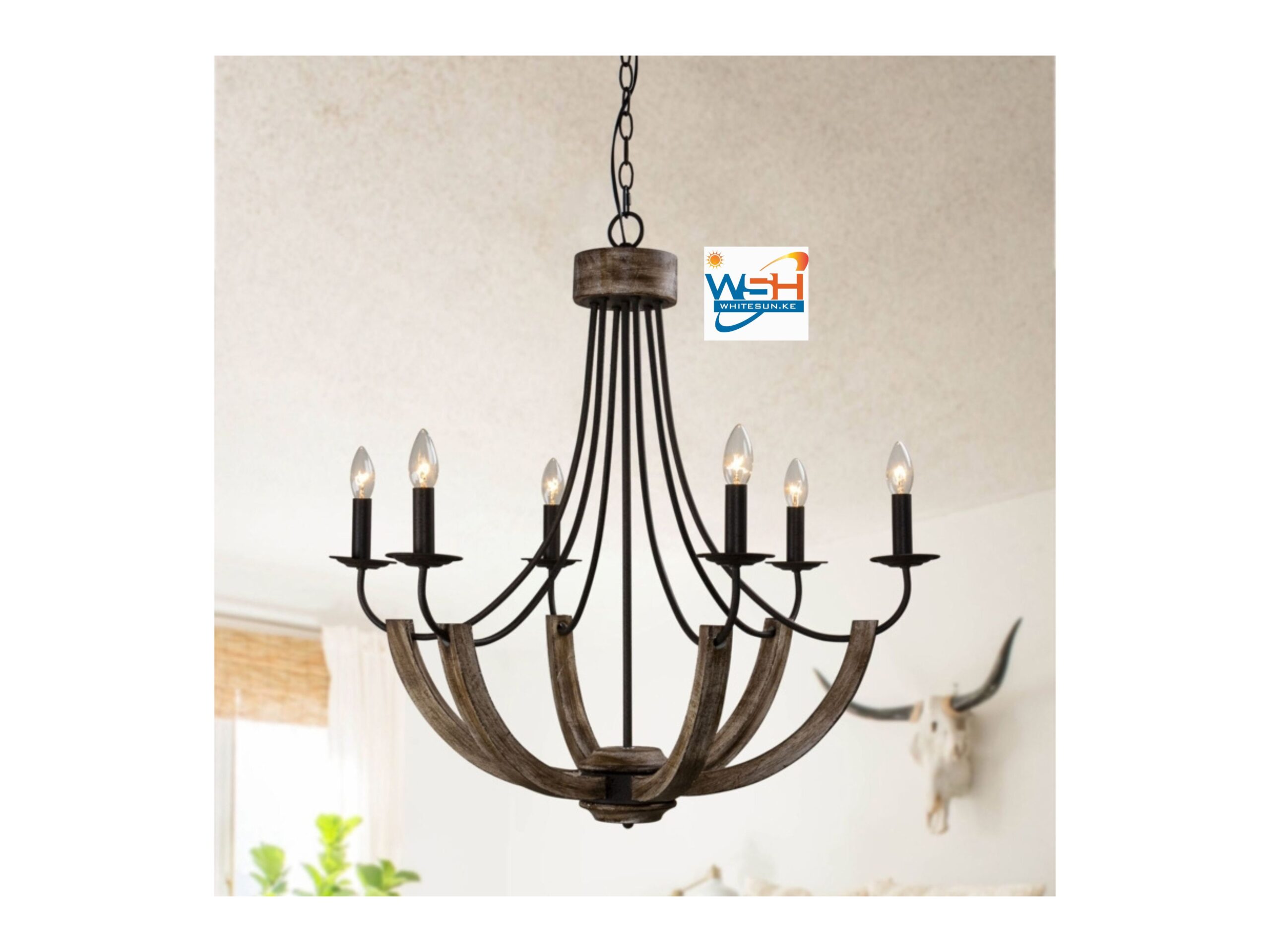 Cedarburg 6 - Light Dimmable Empire Chandelier