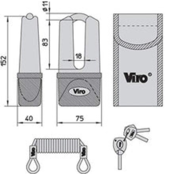 152.47 VIRO DISK LOCK FOR MOTOR BIKES - Image 4