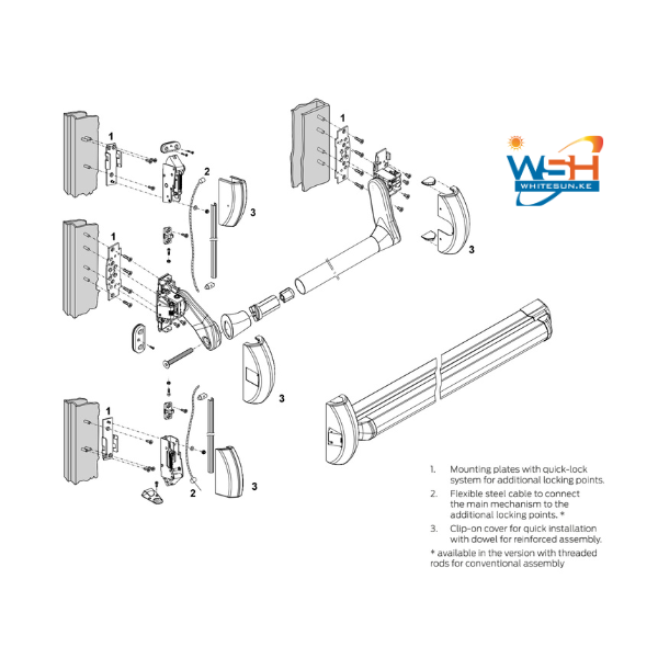 59010.10.0 CISA PANIC EXIT DEVICE SET - Image 4