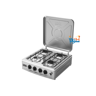 4-Burner Portable Gas Stove Pulse Igniter Split Furnace Frame
