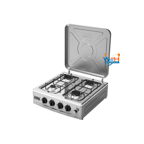 4-Burner Portable Gas Stove Pulse Igniter Split Furnace Frame