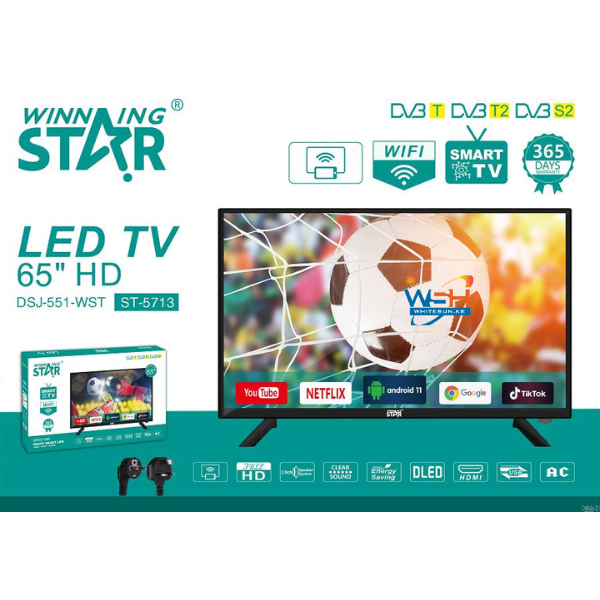 65-Inch 4K LED Intelligent TV