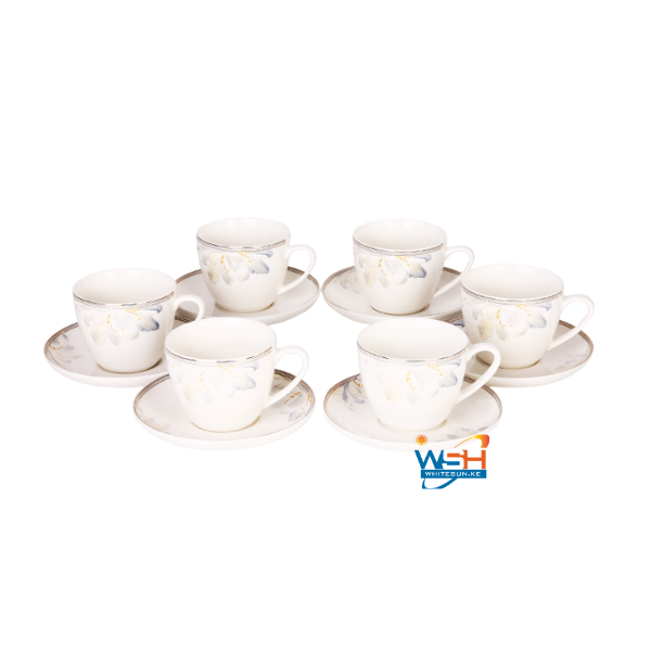 Whitesun 12 PC's  Tea Cup Set