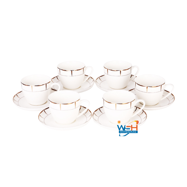 Whitesun 12 PC's  Tea Cup Set