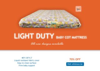 LIGHT DUTY BABY COT  MATT- 60"X 30"X 2"