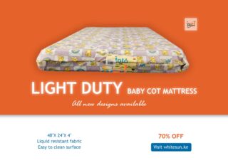 LIGHT DUTY BABY COT  MATT- 48"X 24"X 4"