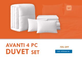 AVANTI 4 PC DUVET SET - ALL NEW DESIGNS (1 Duvet + 1 Bedsheet + 2 Pillow cases) 150cm*200cmm