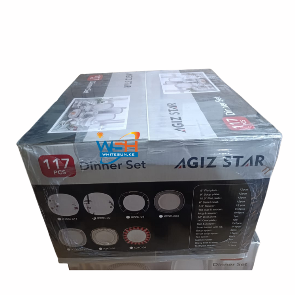 Agiz Star 117 pcs Porcelain Dinner Set