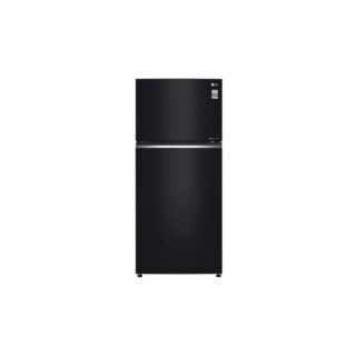 LG GN-C702SGGU 506L Top Freezer Double Door Fridge, Black Glass