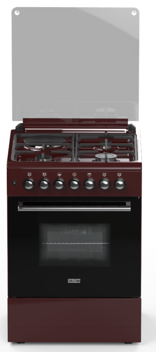 SO531DKBBRBSS 50x50cm SOLSTAR FREE STANDING OVEN Brown