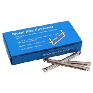 Metal Paper Fastener File Fastener,3.15"(80mm) Between 2 Hole,Box of 50 Complete Sets Binding Folder