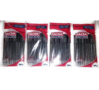 Racer Fine Point Pen Black 20 pcs