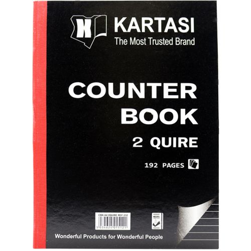 KARTASI Counter Book A4 Size 2quire 192 Pages
