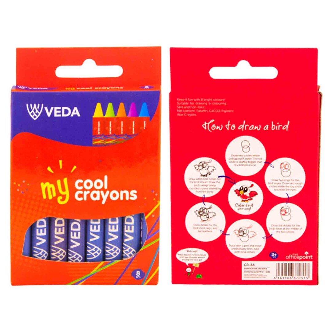 Veda Crayons Cr-8A 8 Col - Image 3