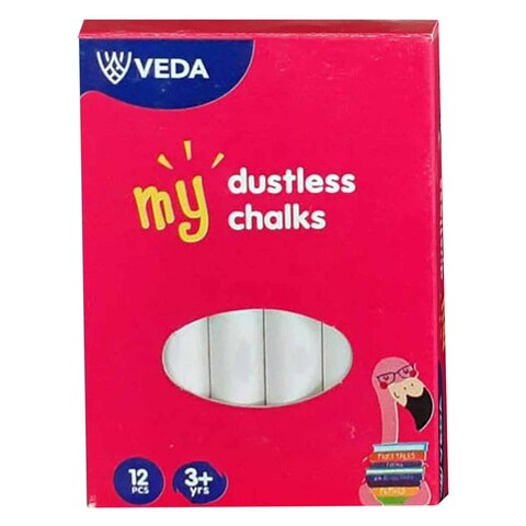 VEDA CHALK WHITE DUSTLESS 100pcs