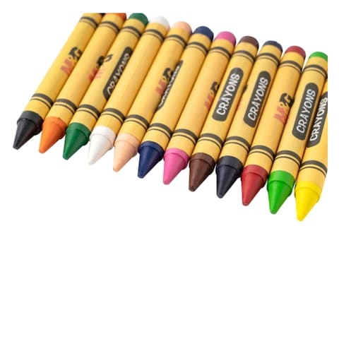M&G AGMX4225 Non-Toxic Wax Crayons Colors 12 Pieces - Image 6