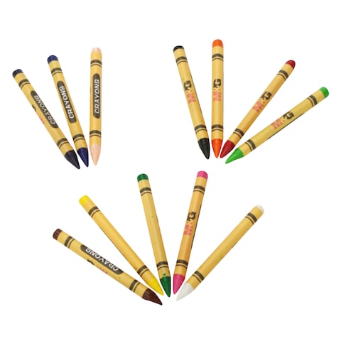 M&G AGMX4225 Non-Toxic Wax Crayons Colors 12 Pieces - Image 7