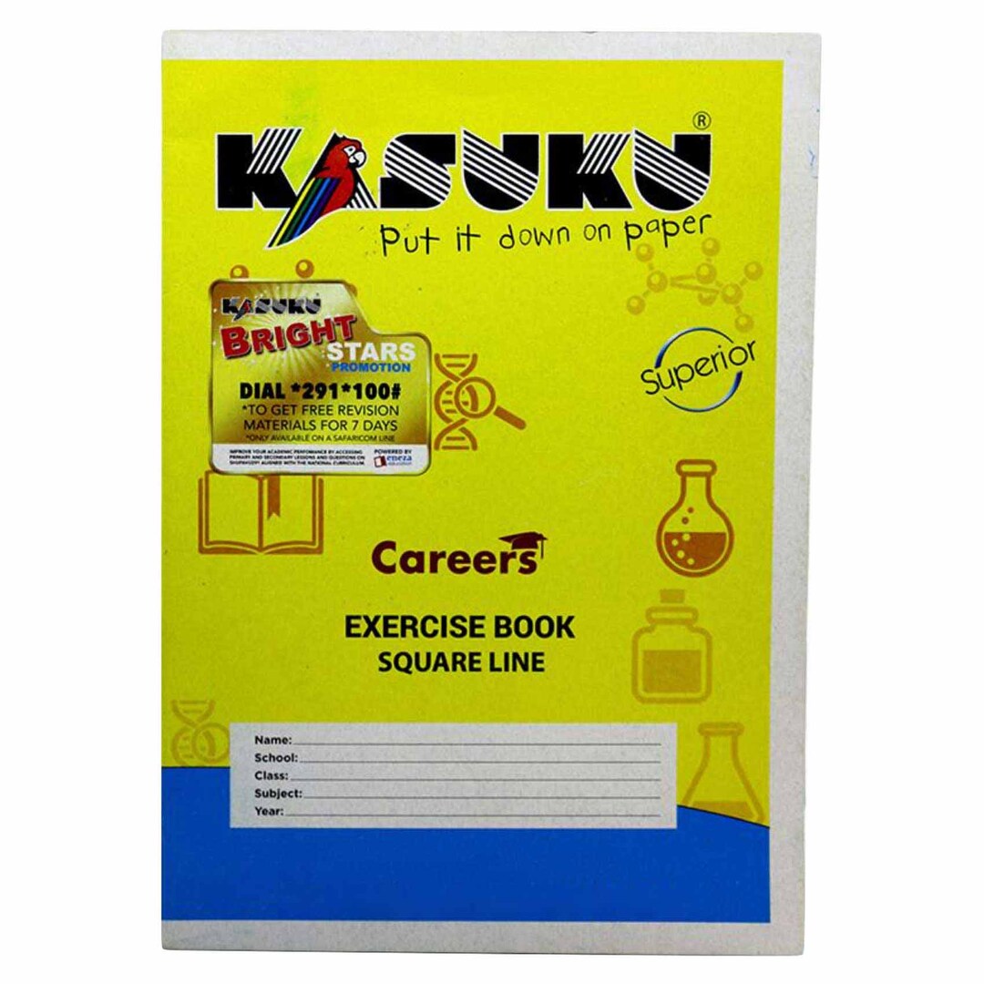 Kasuku Exercise Book Square Line 96Pages A4