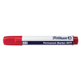 Pelikan 407 F Round Permanent Marker Red 10 pcs