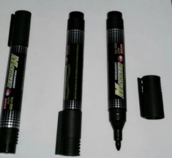 Haijiav HJ-205 High Quality Permanent Marker Large Capacity Red Ink Pack of 10 Pieces - Multi Color - Image 5
