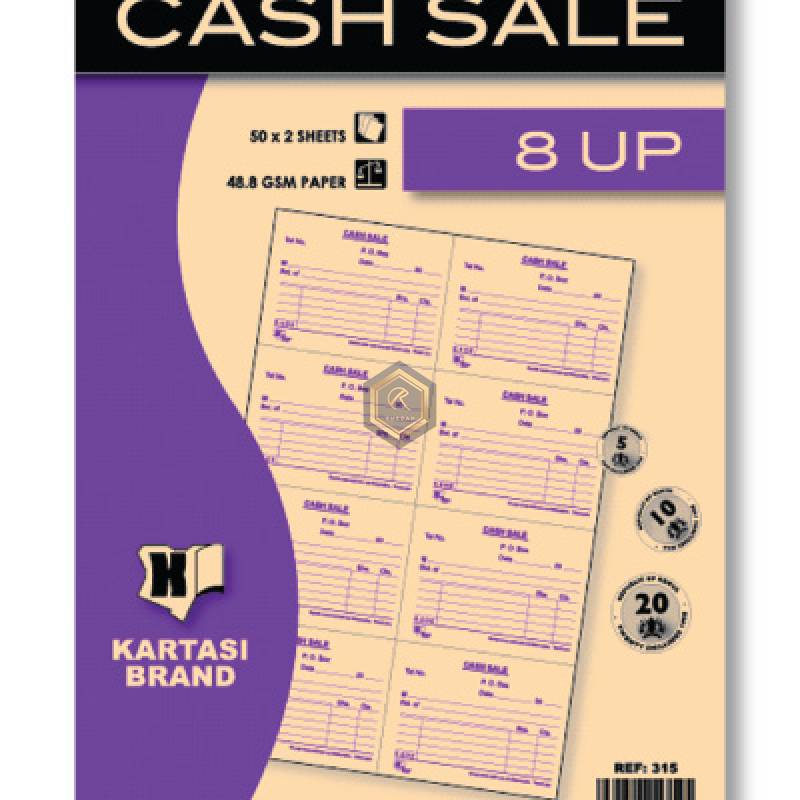 CASH SALE BOOK 8 UPS