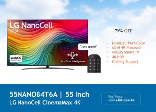 55NANO84T6A | 55 Inch | NANO84 Series | webOS24 | Smart TV AI | Magic Remote