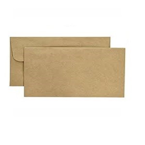 DL ENVELOPE BROWN BANKER 4*9 PACK OF 25