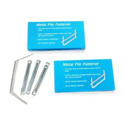 Metal Paper Fastener File Fastener,3.15"(80mm) Between 2 Hole,Box of 50 Complete Sets Binding Folder - Image 3