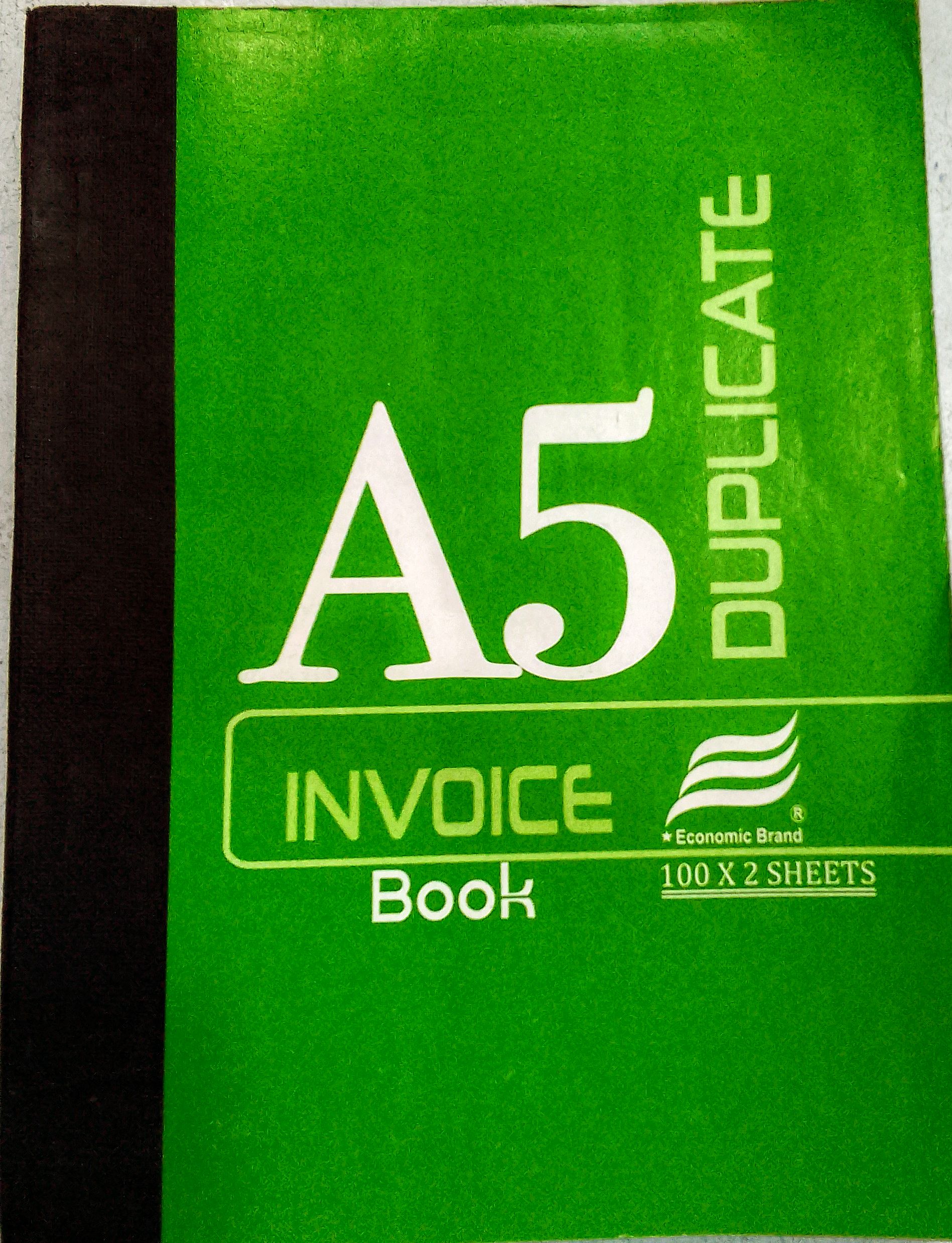 A5 Duplicate Invoice Book - ECONOMIC