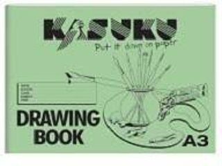 Kasuku manilla cover drawing book A3 40pgs