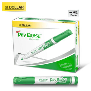 Pack 1-12, Green Dry Erase Dollar Bullet Tip Whiteboard Marker Pen School Office