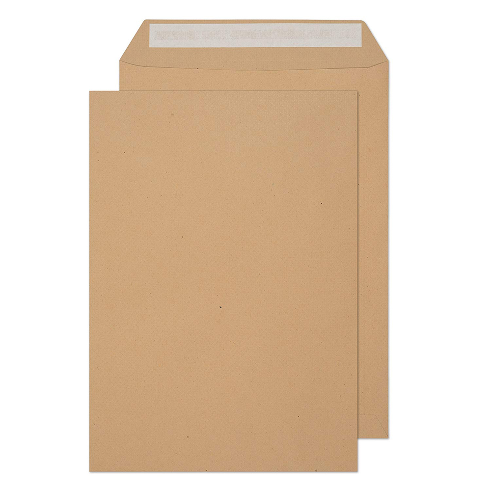 C4 Manilla Plain Self Seal Brown Envelopes 3pcs