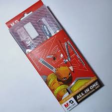 M And G Mathematical Geometric Set Plastic Clear