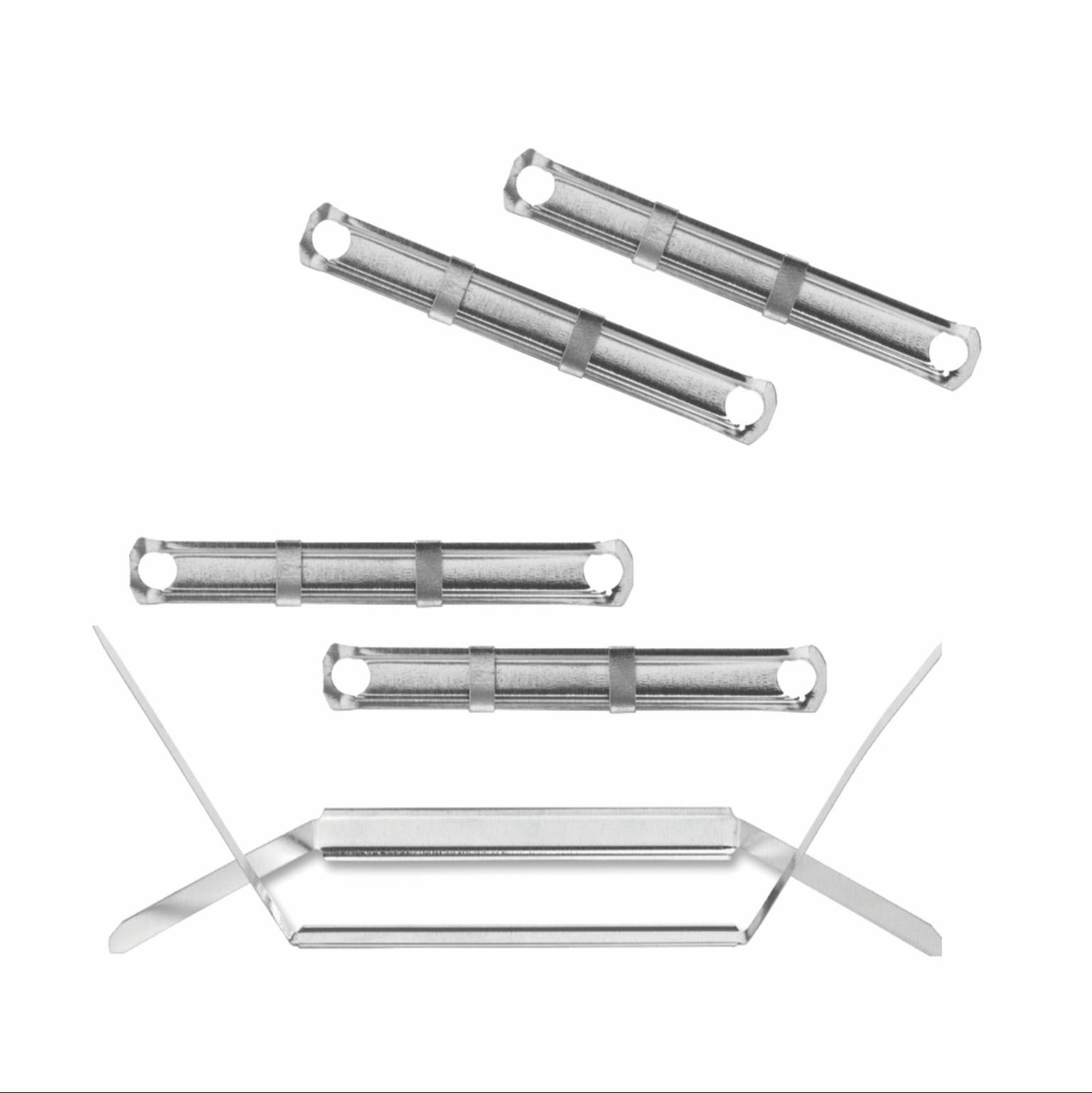 Metal Paper Fastener File Fastener,3.15"(80mm) Between 2 Hole,Box of 50 Complete Sets Binding Folder - Image 4