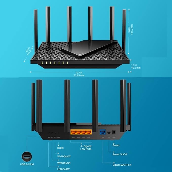 TP-Link Archer AX72 Pro AX5400 Dual-Band Wi-Fi 6 Router - Image 6