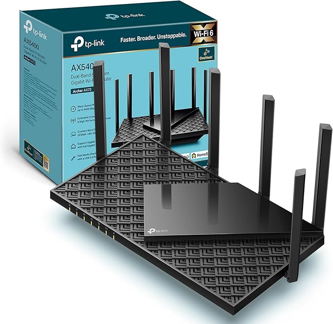 TP-Link Archer AX72 Pro AX5400 Dual-Band Wi-Fi 6 Router - Image 4