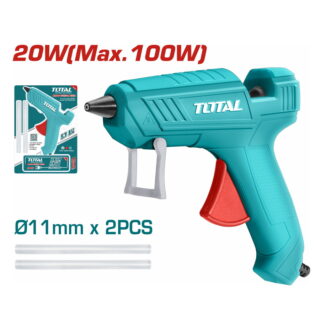 TOTAL Glue Gun, 100W, 11.2mm with 2 PCS Glue Sticks – TT101116