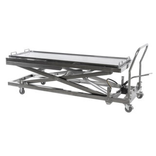 Stainless steel hydraulic mortuary corpse lift trolley YSSJT-52A