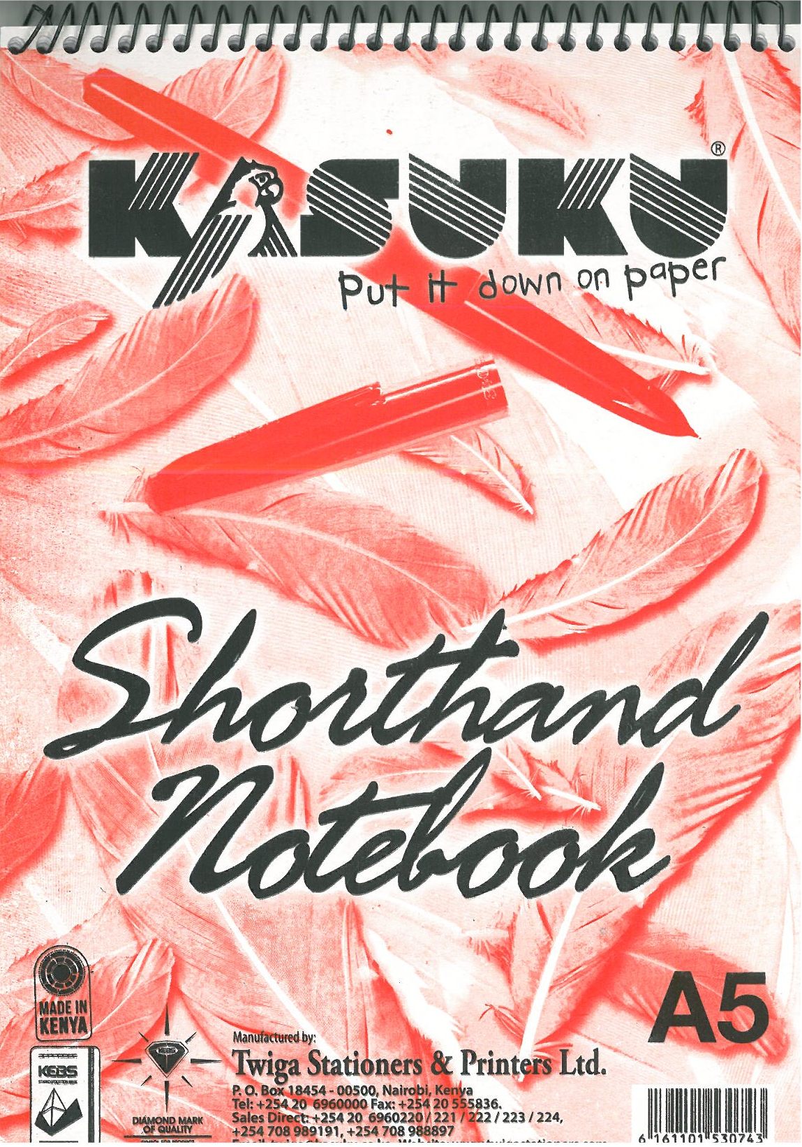 KASUKU SHORTHAND NOTE BOOK A5 6pcs - Image 3