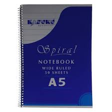 Spiral Notebooks, 4 Pack A5 College Ruled Paper, 8.3x5.9inch Thick Plastic Hardcover Soft Cover Notebooks with Twin-Wire Binding, Portable 80 Sheets Lined Paper for Office Study and Notes, 4Color - Image 3