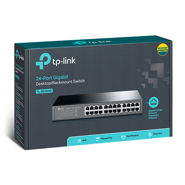 TP-Link 24-Port 10/100/1000Mbps Gigabit Desktop Rackmount Switch – TL-SG1024D - Image 5