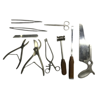 YSJPB-02 High Quality Anti Corrosion Morgue Dissecting Medical Instrument Kit