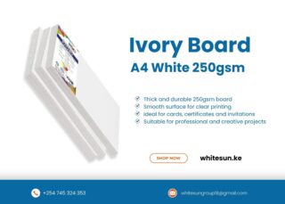 Ivory Board A4 White 250gsm