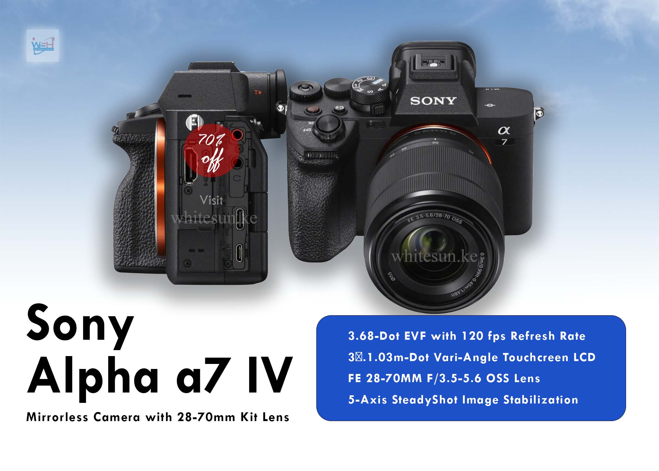 Sony Alpha a7 IV Mirrorless Camera with 28-70mm Kit Lens