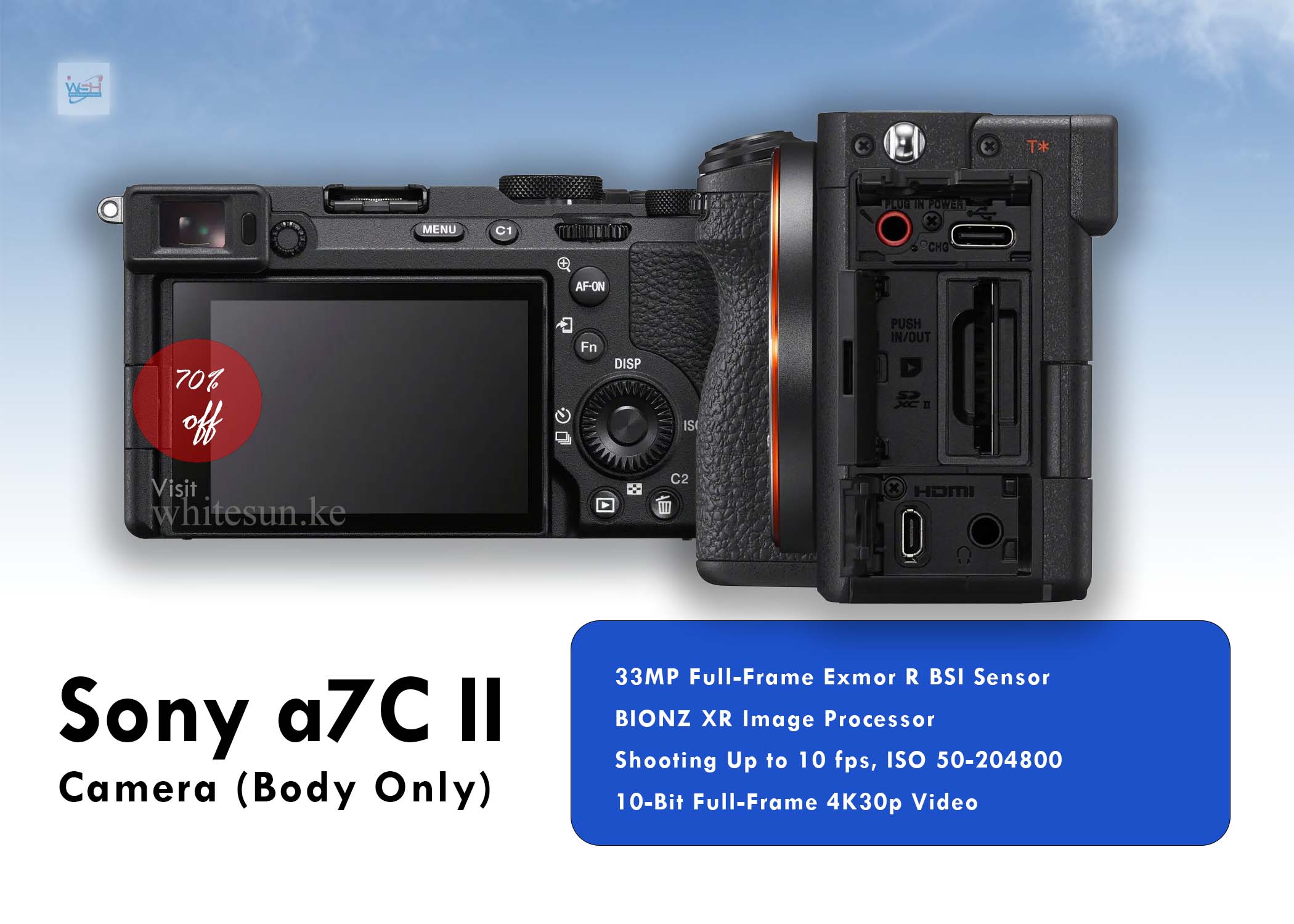 Sony a7C II Mirrorless Camera (Body Only)
