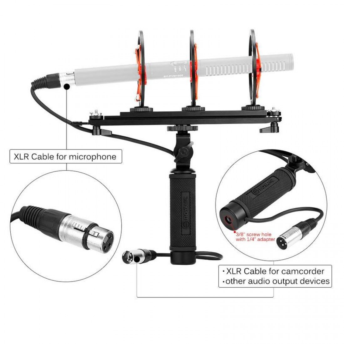 BOYA BY-WS1000 Professional Microphone Blimp with Windshield Fur - Image 4