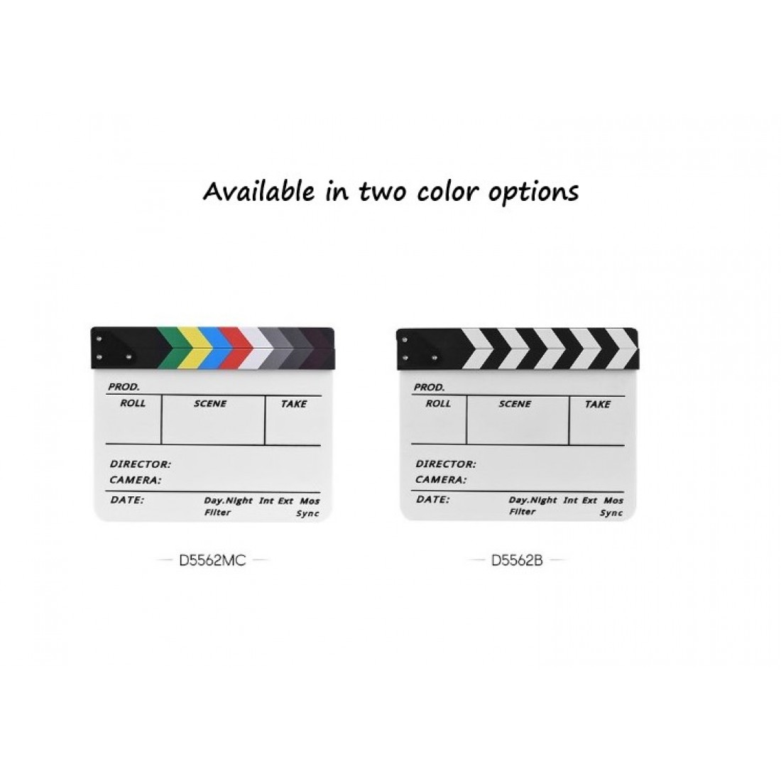 Colored Acrylic Slate ClapperBoard - Image 5