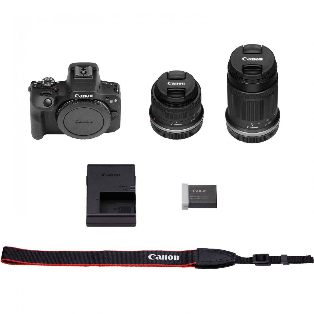 Canon EOS R100 Mirrorless Camera with 18-45mm and 55-210mm Lens Kit - Image 8