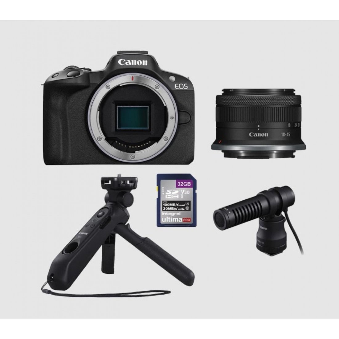 Canon EOS R50 with 18-45mm Lens and Content Creator Kit